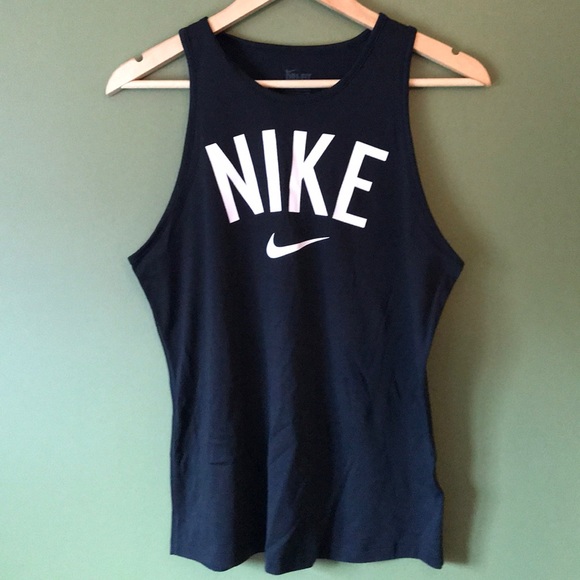 Nike Tops - Nike LIKE NEW Logo Black Muscle Tank